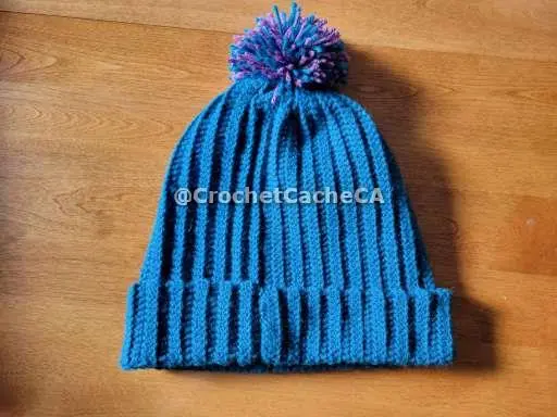Finished crochet hat